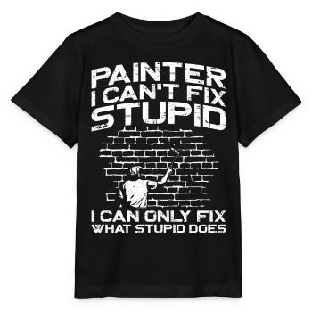 House Painter Decorator Painter I - Stanley/Stella Kinder T-Shirt MINI CREATOR  - Schwarz - Vorne - Mikhail (115cm)