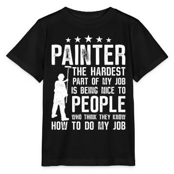 House Painter Decorator Painter - Stanley/Stella Kinder T-Shirt MINI CREATOR  - Schwarz - Vorne - Mikhail (115cm)