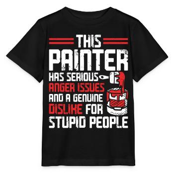 House Painter Decorator This - Stanley/Stella Kinder T-Shirt MINI CREATOR  - Schwarz - Vorne - Mikhail (115cm)