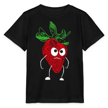 Strawberry Fruits Costume Replacement Carnival Carnival - Stanley/Stella MINI CREATOR Kids’ T-Shirt - black - Front - Mikhail (115cm)