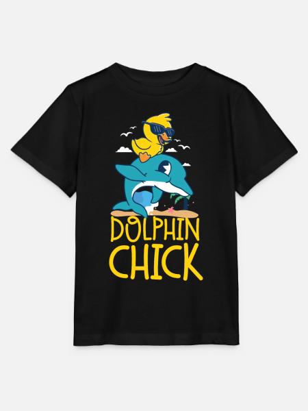 Dolphin Chicken Dolphin Chick - Stanley/Stella Kinder T-Shirt MINI CREATOR  - Schwarz