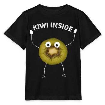 Kiwi Inside Kiwifruit New Zealand New Zealand - Stanley/Stella MINI CREATOR Kids’ T-Shirt - black - Front - Mikhail (115cm)