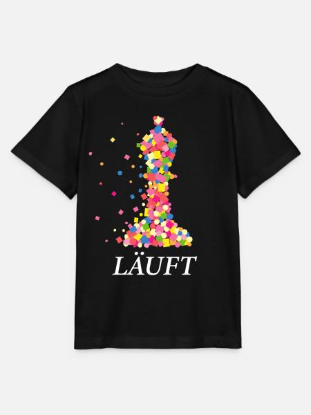 Schach Schachtunier Läufer Läuft Schachspielerin - Stanley/Stella Kinder T-Shirt MINI CREATOR  - Schwarz