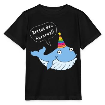 Karneval Fasching Konfetti Karnewal Rosenmontag - Stanley/Stella Kinder T-Shirt MINI CREATOR  - Schwarz - Vorne - Mikhail (115cm)