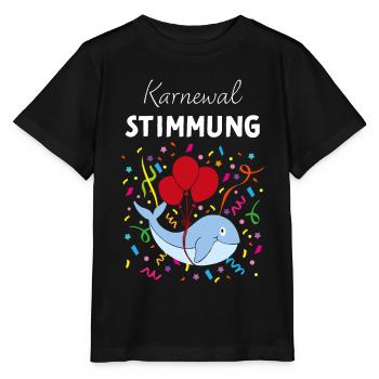 Karnewal Karneval Konfetti 11.11. Rosenmontag Jeck - Stanley/Stella Kinder T-Shirt MINI CREATOR  - Schwarz - Vorne - Mikhail (115cm)