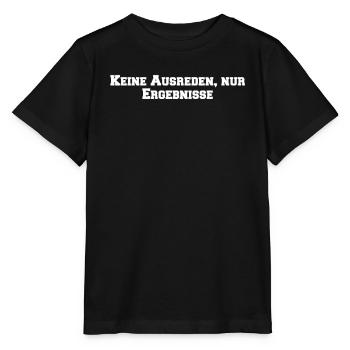 Fitness - Keine Ausreden, nur Ergebnisse - Stanley/Stella Kinder T-Shirt MINI CREATOR  - Schwarz - Vorne - Mikhail (115cm)