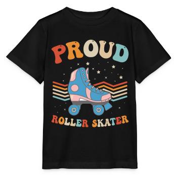 Roller Skating Roller Skater - Proud Roller Skater - Stanley/Stella Kinder T-Shirt MINI CREATOR  - Schwarz - Vorne - Mikhail (115cm)