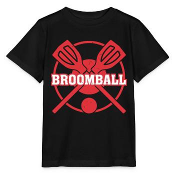 Bâton de ballon-balai Jouer au ballon-balai Joueur de ballon-balai - T-shirt bio MINI CREATOR Stanley/Stella Enfant - noir - Devant - Mikhail (115cm)