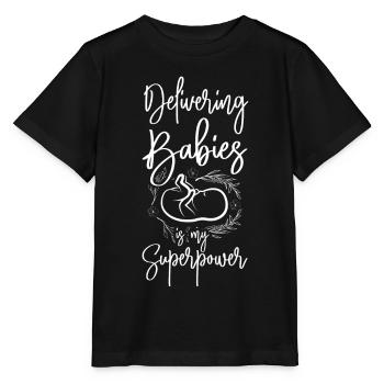 LD Labour And Delivery Nurse - Stanley/Stella MINI CREATOR Kids’ T-Shirt - black - Front - Mikhail (115cm)
