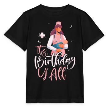LD Labour And Delivery Nurse - Stanley/Stella MINI CREATOR Kids’ T-Shirt - black - Front - Mikhail (115cm)