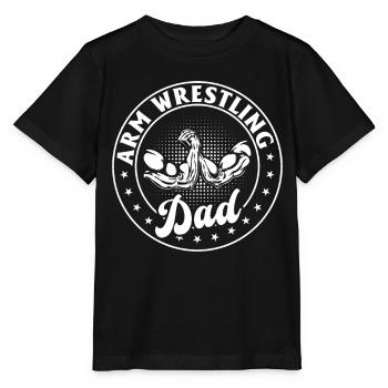 bras de fer papa bras de fer bras de fer papa - T-shirt bio MINI CREATOR Stanley/Stella Enfant - noir - Devant - Mikhail (115cm)