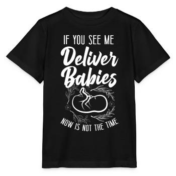 LD Labour And Delivery Nurse - Stanley/Stella MINI CREATOR Kids’ T-Shirt - black - Front - Mikhail (115cm)