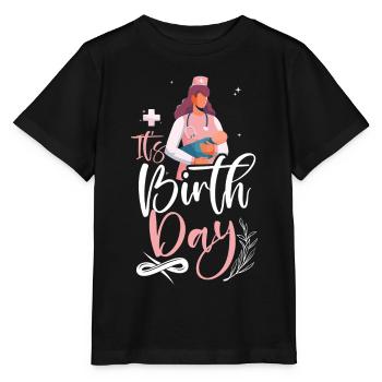 LD Labour And Delivery Nurse - Stanley/Stella MINI CREATOR Kids’ T-Shirt - black - Front - Mikhail (115cm)