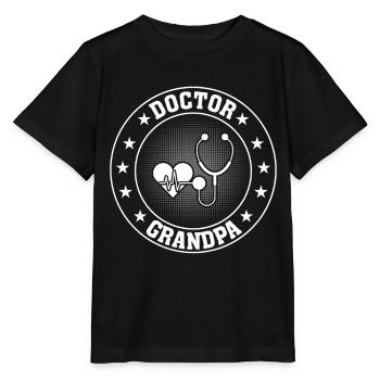 Hospital Doctor Grandpa - Stanley/Stella MINI CREATOR Kids’ T-Shirt - black - Front - Mikhail (115cm)