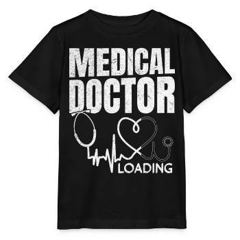 Médecin Chargement - Médecine Étudiant en Médecine - T-shirt bio MINI CREATOR Stanley/Stella Enfant - noir - Devant - Mikhail (115cm)