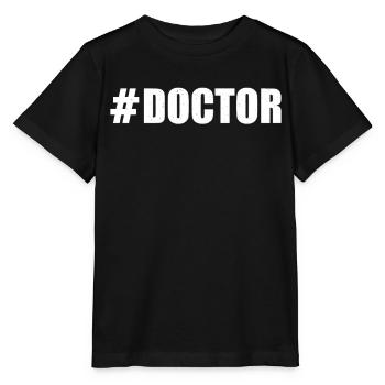 Hospital Doctor Emergency Doctor - #Doctor - Stanley/Stella MINI CREATOR Kids’ T-Shirt - black - Front - Mikhail (115cm)