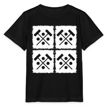 Maillet de croquet Balle de croquet Joueur de croquet Croquet - T-shirt bio MINI CREATOR Stanley/Stella Enfant - noir - Devant - Mikhail (115cm)