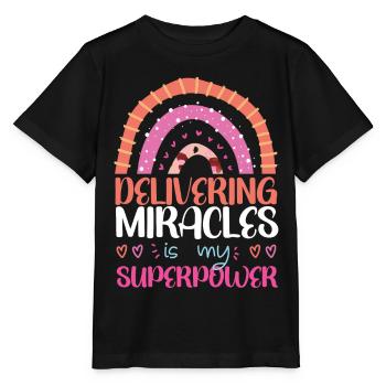 LD Labour And Delivery Nurse - Stanley/Stella MINI CREATOR Kids’ T-Shirt - black - Front - Mikhail (115cm)