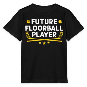 Future Floorball Player - Floorball Baby Floorball - Stanley/Stella Kinder T-Shirt MINI CREATOR  - Schwarz - Vorne - Mikhail (115cm)