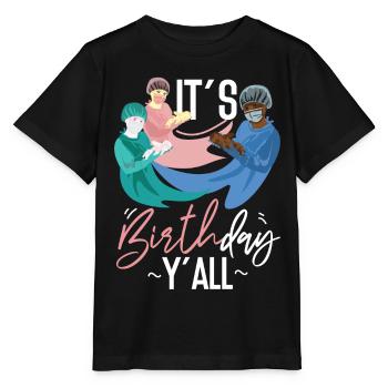LD Labour And Delivery Nurse - Stanley/Stella MINI CREATOR Kids’ T-Shirt - black - Front - Mikhail (115cm)