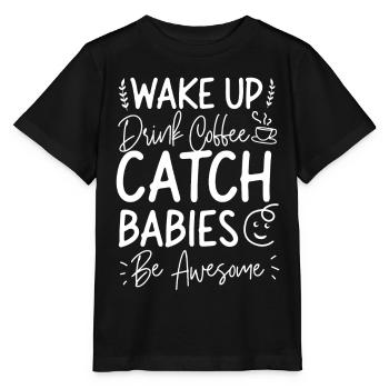 LD Labour And Delivery Nurse - Stanley/Stella MINI CREATOR Kids’ T-Shirt - black - Front - Mikhail (115cm)