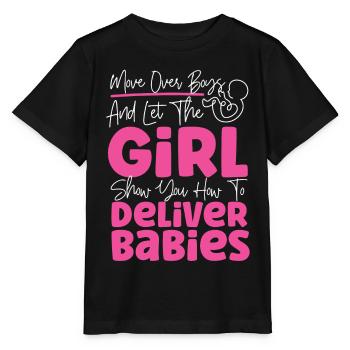 LD Labour And Delivery Nurse - Stanley/Stella MINI CREATOR Kids’ T-Shirt - black - Front - Mikhail (115cm)