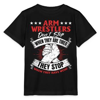 Bras De Fer De Bras De Fer Dire Bras De Fer - T-shirt bio MINI CREATOR Stanley/Stella Enfant - noir - Devant - Mikhail (115cm)