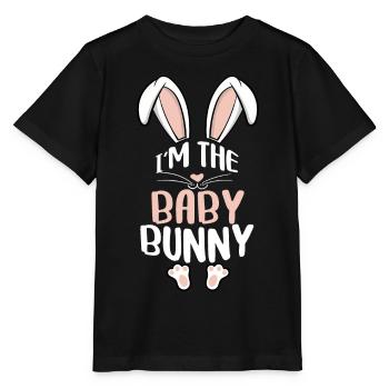Je suis le bébé lapin - T-shirt bio MINI CREATOR Stanley/Stella Enfant - noir - Devant - Mikhail (115cm)