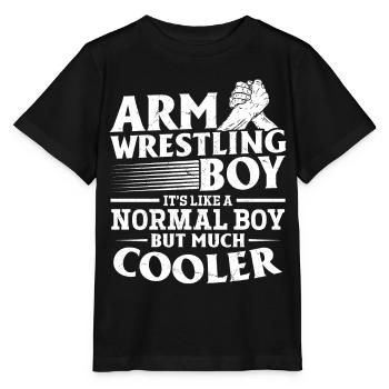 Bras de fer Bras de fer Garçon Bras de fer Garçon - T-shirt bio MINI CREATOR Stanley/Stella Enfant - noir - Devant - Mikhail (115cm)
