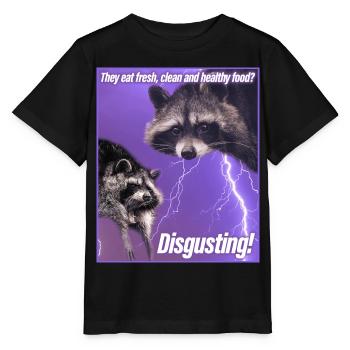 Trash Panda Meme Funny Raccoon Raccoon Gift - Stanley/Stella MINI CREATOR Kids’ T-Shirt - black - Front - Mikhail (115cm)