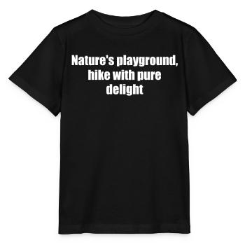 Randonnée - Terrain de jeu de la nature, randonnée avec des - T-shirt bio MINI CREATOR Stanley/Stella Enfant - noir - Devant - Mikhail (115cm)
