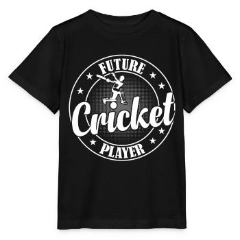 Future Cricket Player Cricket Baby Cricket - Stanley/Stella Kinder T-Shirt MINI CREATOR  - Schwarz - Vorne - Mikhail (115cm)