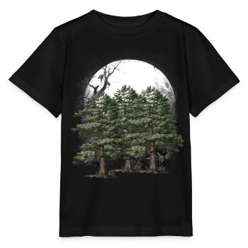 Dark, Wilderness, Nature, Forest, Flora, Horror, Occult, Tree - Stanley/Stella MINI CREATOR Kids’ T-Shirt - black - Front - Mikhail (115cm)