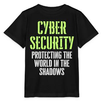 CYBERSÉCURITÉ Protéger le monde dans l’ombre - T-shirt bio MINI CREATOR Stanley/Stella Enfant - noir - Devant - Mikhail (115cm)