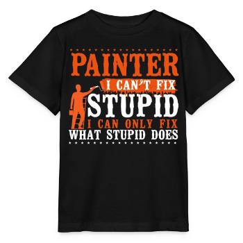 House Painter Decorator Painter I - Stanley/Stella Kinder T-Shirt MINI CREATOR  - Schwarz - Vorne - Mikhail (115cm)