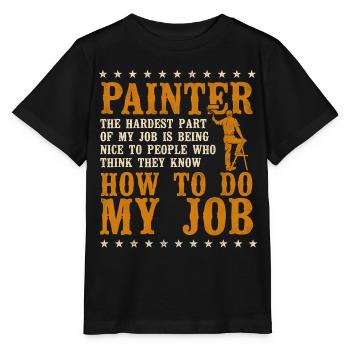 House Painter Decorator Painter - Stanley/Stella Kinder T-Shirt MINI CREATOR  - Schwarz - Vorne - Mikhail (115cm)