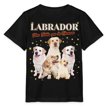 Labrador plus fidèle que les Hommes - T-shirt bio MINI CREATOR Stanley/Stella Enfant - noir - Devant - Mikhail (115cm)