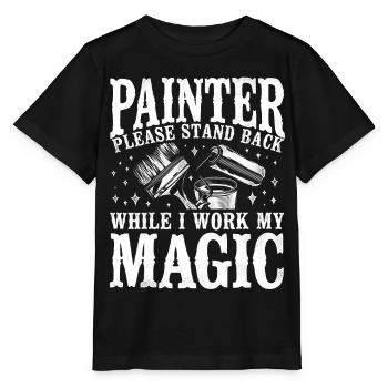 House Painter Decorator Painter - Stanley/Stella Kinder T-Shirt MINI CREATOR  - Schwarz - Vorne - Mikhail (115cm)