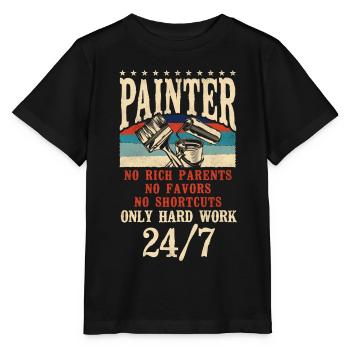 House Painter Decorator Painter No - Stanley/Stella Kinder T-Shirt MINI CREATOR  - Schwarz - Vorne - Mikhail (115cm)