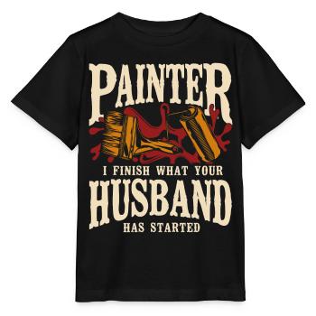 House Painter Decorator Painter I - Stanley/Stella Kinder T-Shirt MINI CREATOR  - Schwarz - Vorne - Mikhail (115cm)