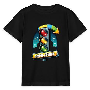 Political dissatisfaction with traffic light politics - Stanley/Stella MINI CREATOR Kids’ T-Shirt - black - Front - Mikhail (115cm)