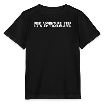 Wandern - Find adventure, step by step, - Stanley/Stella Kinder T-Shirt MINI CREATOR  - Schwarz - Vorne - Mikhail (115cm)