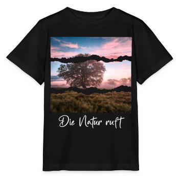 Nature is calling - Stanley/Stella MINI CREATOR Kids’ T-Shirt - black - Front - Mikhail (115cm)