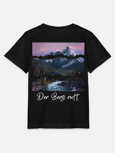 the mountain is calling - Stanley/Stella Kinder T-Shirt MINI CREATOR  - Schwarz
