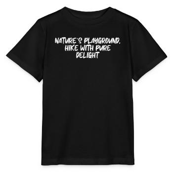 Randonnée - Terrain de jeu de la nature, randonnée avec des - T-shirt bio MINI CREATOR Stanley/Stella Enfant - noir - Devant - Mikhail (115cm)