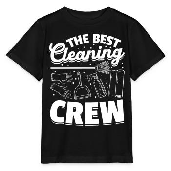 The best Cleaning Crew - Housekeeper Janitor - Stanley/Stella MINI CREATOR Kids’ T-Shirt - black - Front - Mikhail (115cm)