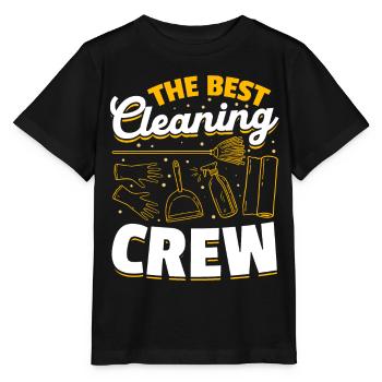 La meilleure équipe de nettoyage - Femme de ménage - T-shirt bio MINI CREATOR Stanley/Stella Enfant - noir - Devant - Mikhail (115cm)