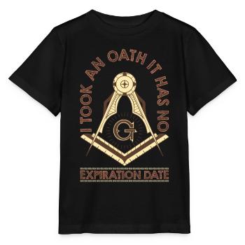 Freimaurer Winkel & Zirkel FREEMASON Prince Hall - Stanley/Stella Kinder T-Shirt MINI CREATOR  - Schwarz - Vorne - Mikhail (115cm)