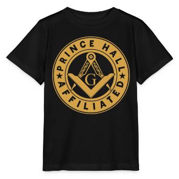 Angles et boussoles maçonniques FRANC-maçon Prince Hall - T-shirt bio MINI CREATOR Stanley/Stella Enfant - noir - Devant - Mikhail (115cm)