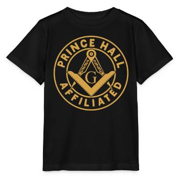 Angles et boussoles maçonniques FRANC-maçon Prince Hall - T-shirt bio MINI CREATOR Stanley/Stella Enfant - noir - Devant - Mikhail (115cm)